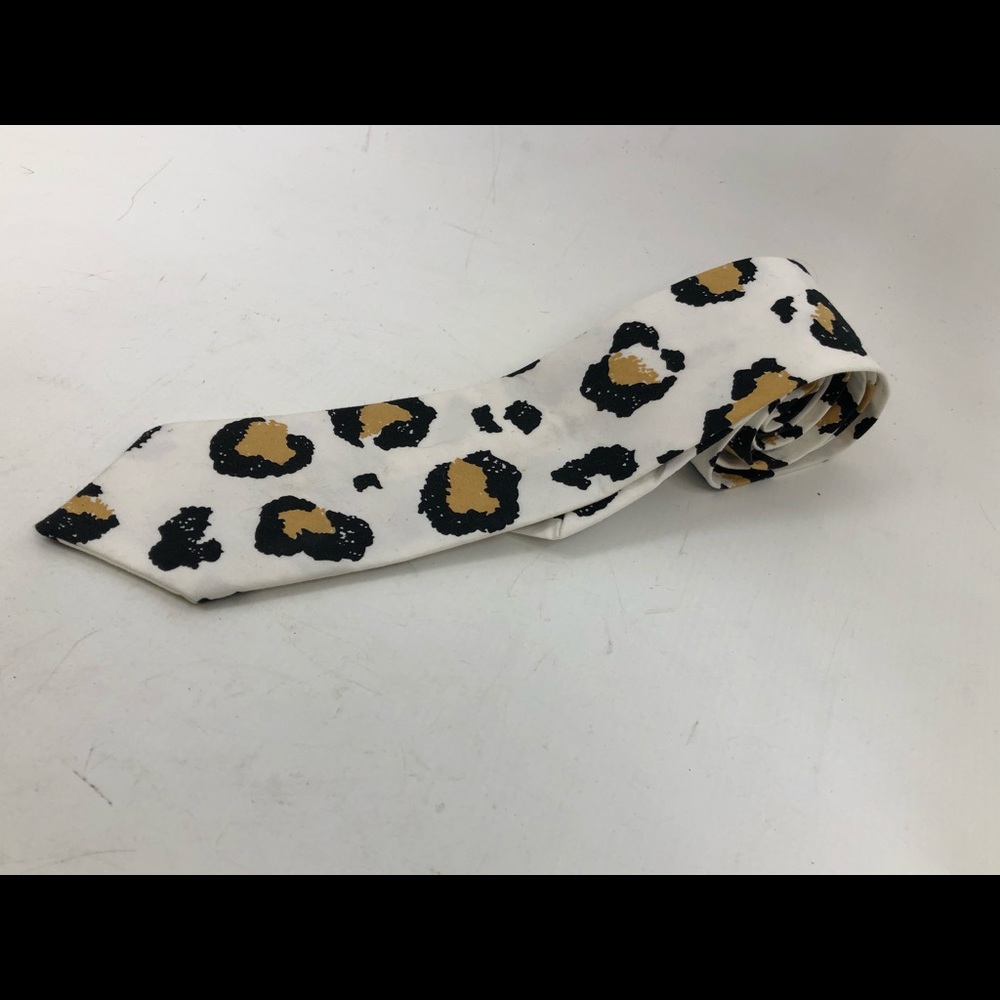 Cotton Leopard Necktie